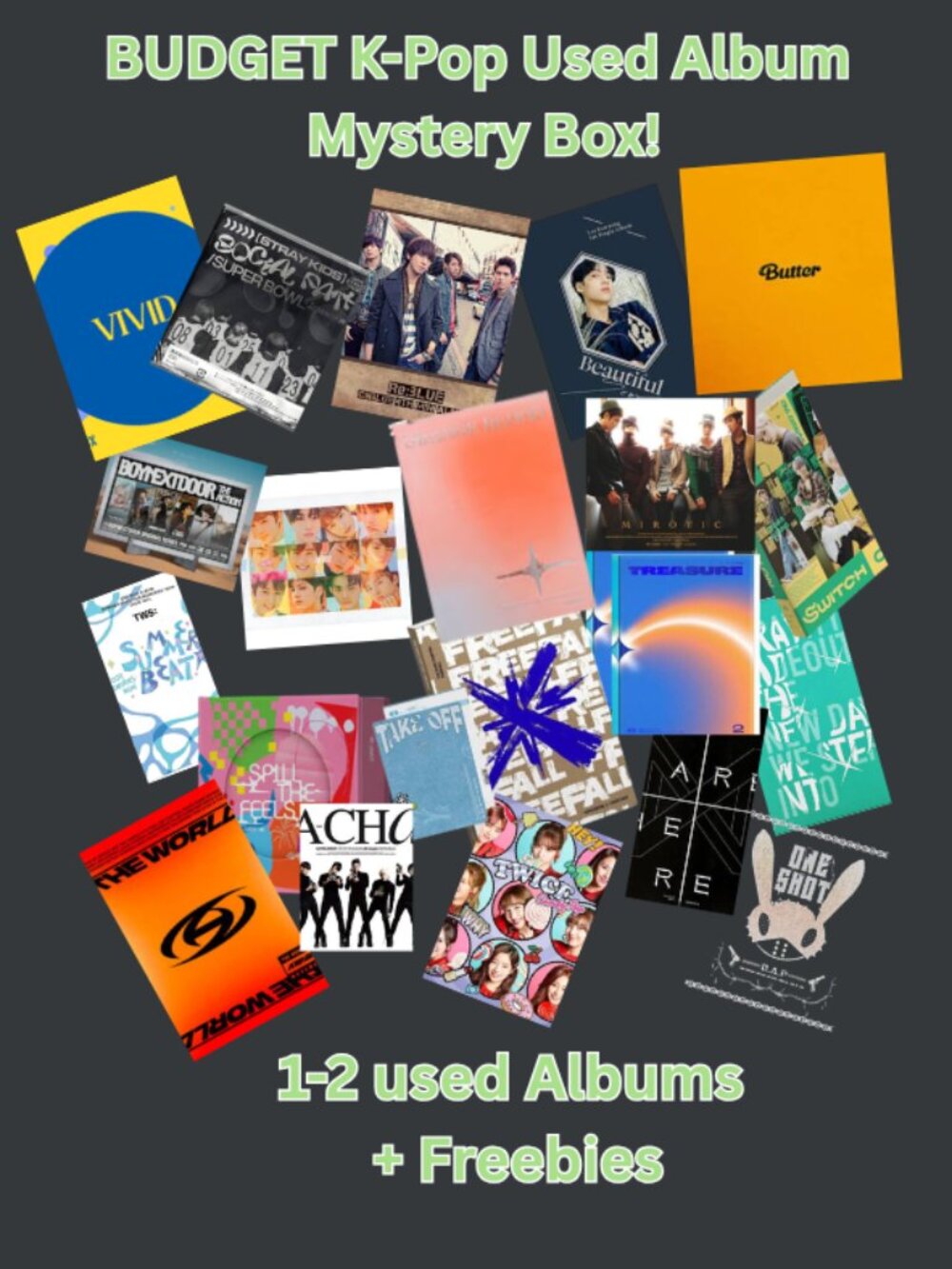 Budget K-Pop Used Album Mystery Box